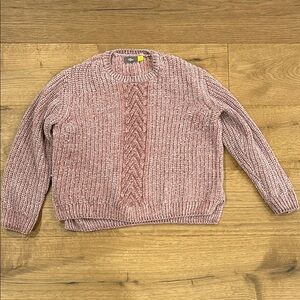 Pink Cable Knit Sweater